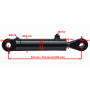 SIŁOWNIK HYDRAULICZNY DO ŁYŻKI SKARPOWEJ SKOK 200 80x45 L=543 mm